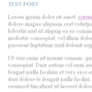 Impresin de pantalla de la misma plantilla usando tamao de fuentes relativo; el texto aun se ve borroso pero es lo suficientemente grande como para leerlo